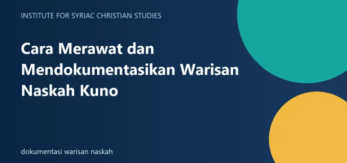 dokumentasi warisan naskah